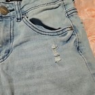 Denim & Rivets Light Blue Distressed Denim Skinny Jeans Zip Button Girl's — photo 4
