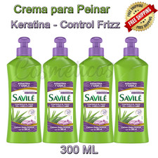 4 PCS SAVILE CONTROL EL FRIZZ, CABELLO LISO, PULPA DE SABILA Y KERATINA 300 ML