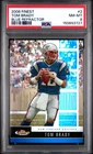 2008 TOPPS FINEST BLUE REFRACTOR #2 TOM BRADY PSA 8