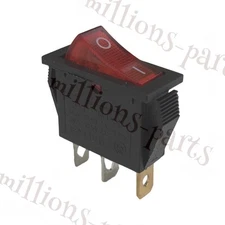 Rocker Switch Electric Fireplace Heater 120V On-Off For Desa FMI 120927-24