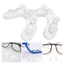 2Pcs Eyeglasses Nose Grips Soft Silicone Integrated Nose Pads for Glasses