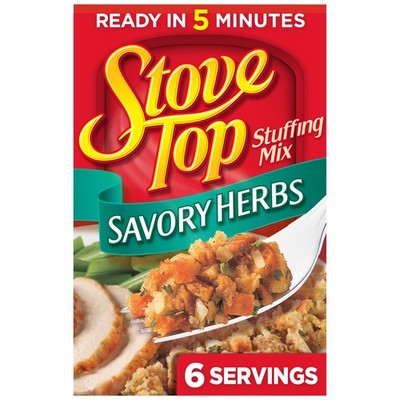 Stove Top Savory Herbs Stuffing Mix, Instant 6 Ounce (Pack of 1), B00NAXUB3U