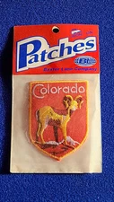 Colorado Bighorn Iron-On Patch by Baxter Lane - Brand New, Vintage - Free S&H!