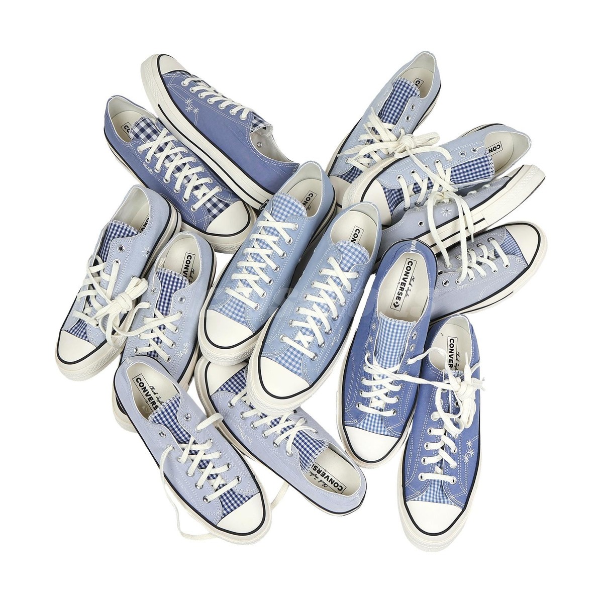 Converse Chuck 70 Low Blue White Men Unisex Random Pattern Casual