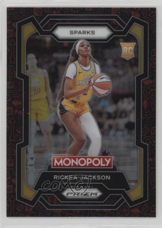 2024 Panini Prizm Monopoly WNBA Classic Icons Red Rickea Jackson #63 Rookie RC