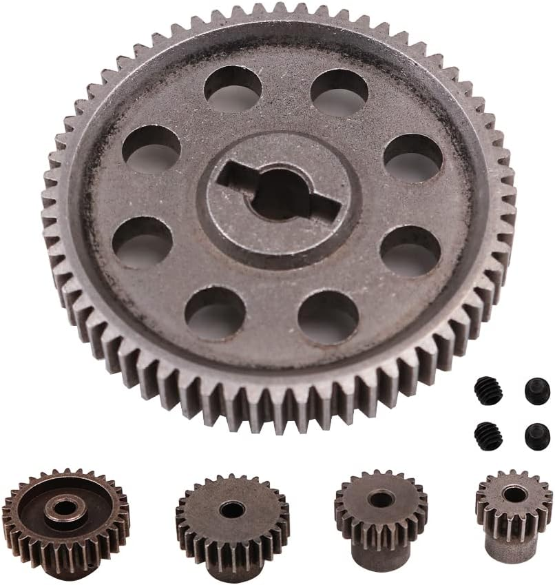 1/10 RC Car Differential Main Metal Spur Gear 64T 17T 21T 26T 29T Motor Gear Upg
