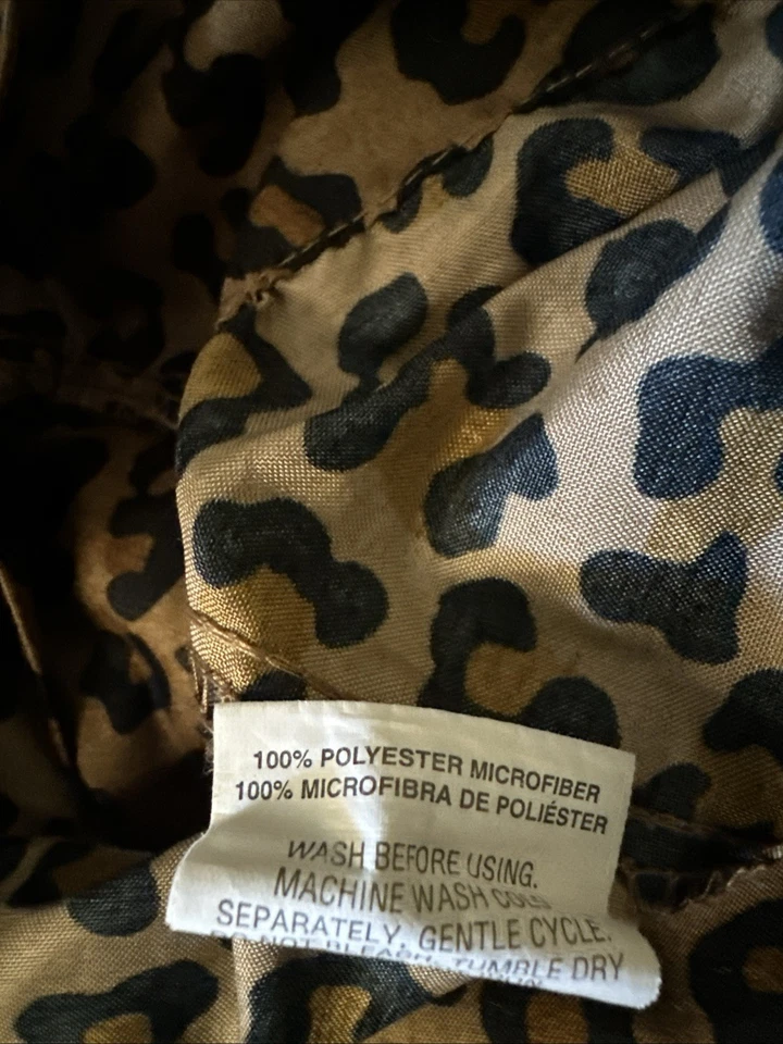 MAINSTAY SATIN LEOPARD BLACK GOLD ANIMAL (4) STANDARD PILLOWCASES 19X30 - Image 4 of 4