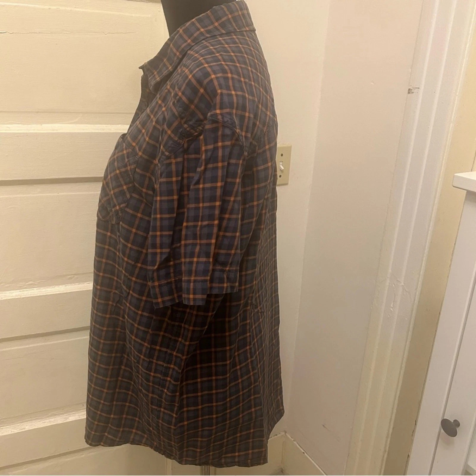 ARC'TERYX Camicia uomo Arc’teryx abbottonata misto cotone lana manica corta a quadri outdoor