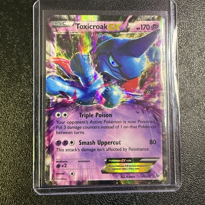 #ad #ad Toxicroak EX 41 106 Holo Rare EX Damaged Pokemon XY Flashfire $2.29