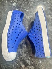Native Shoes Boys Girls Royal Blue Jefferson Slip On Sneakers C8