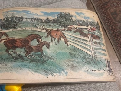 Vintage ESSO Exxon Put A Tiger In Your Tank Promo Place Mat Harbor Horse Farm