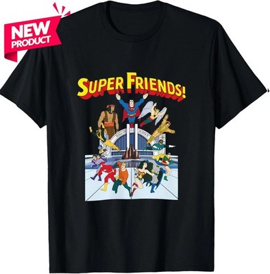 Super Friends T-Shirt - DC Hanna-Barbera - Superman, Wonder Woman, Black Vulcan