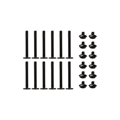 Alphacool Radiator Screw Kit, M3x30mm/M3x5mm, 12-Pack M3 X 30 Mm, Black