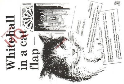 Ansichtskarte - Whitehall in einer Katzenklappe [Überschrift Postkarten]