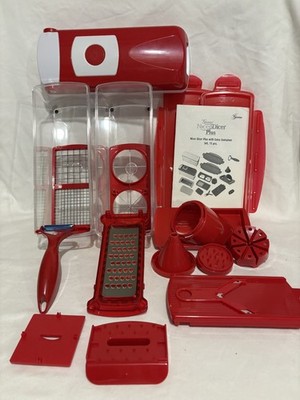 Genius Nicer Dicer Plus w/Extra Container 15 pieces Manual Included