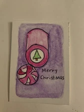 ACEO Original Art Card, 2.5" x 3.5", Mixed Media, Signed by Artist Abstract