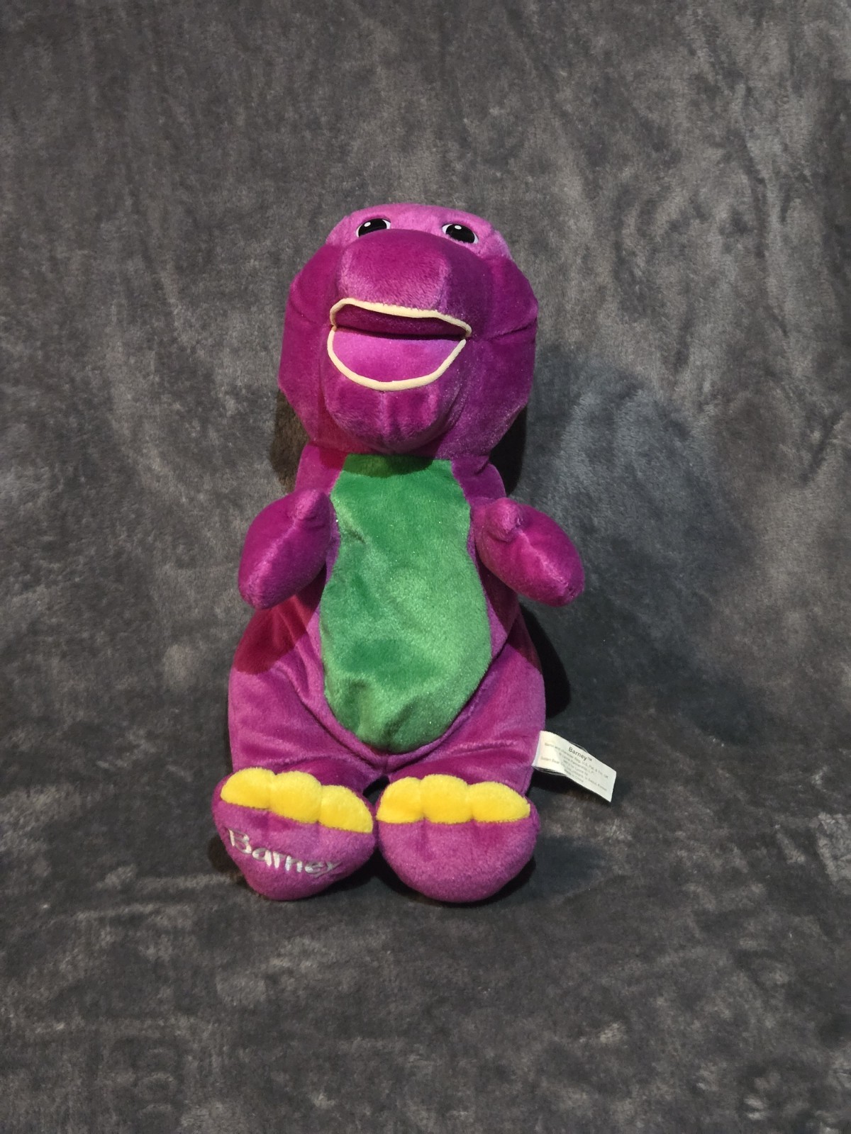 Vintage Barney Dinosaur Plush 12” Golden Bear Lyons Partnership 1990s Sings