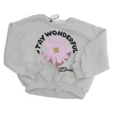 Zara, Sweatshirt, Größe: 92, Grün/Pink, Baumwolle/Elasthan, Print, Sweat #EvE