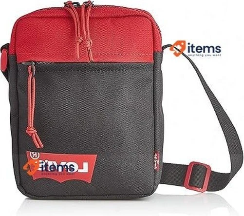 Levi's Homme Mini Sac Bandoulière Solide (Rouge Batwing) 21x15.5x5.5cm - Photo 1/4
