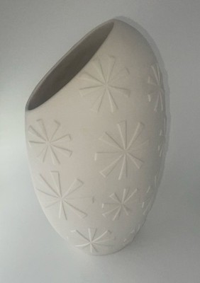 Jonathan Adler Vintage White Textured Ceramic Vase ***READ DESCRIPTION***