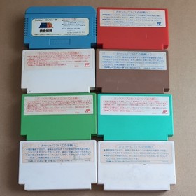 Famicom FC Cartridge Nintendo Lot of 8 Japanese Retro Game Doraemon Tested