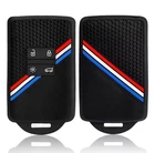 Alpine Renault Tricolour Key Case Cover Holder Fob Keychain Silicone