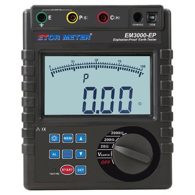 EM3000-EP Explosion-Proof Earth Resistance Tester 0.01Ω ~ 2000Ω New  KD