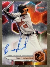 2023 Bowman's Best Braylin Tavera Refractor Auto #B23-BT Baltimore Orioles