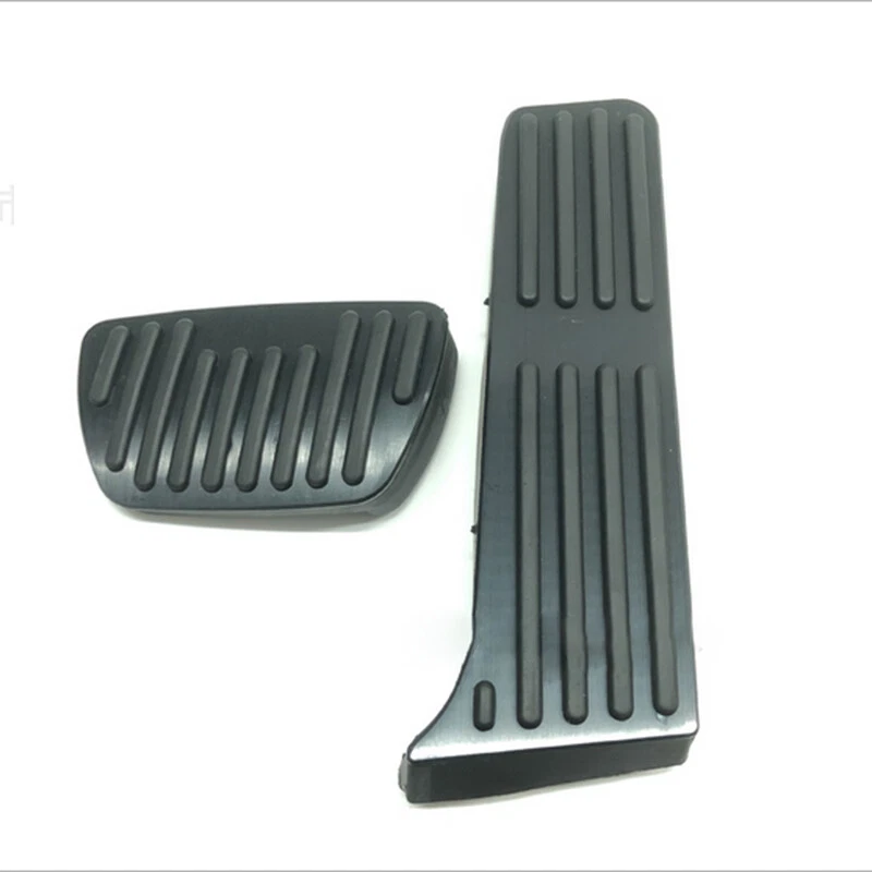 Par de cubiertas de freno de pedal de gasolina sin perforación negras para Toyota Camry 2018-20 2021 Foto 2 de 4