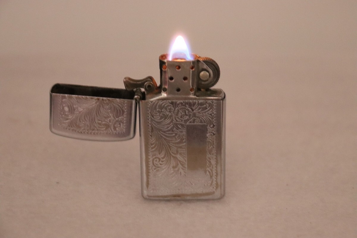 1982 ZIPPO Venetian Scroll Lighter Tested Fires | eBay
