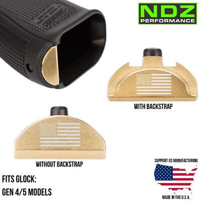 NDZ Brass Glock 17 19 22 23 34 45 Gen 4/5 Weighted Grip Frame Slug
