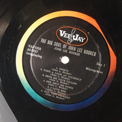JOHN LEE HOOKER: The Big Soul US Vee Jay Mono OG DG Blues