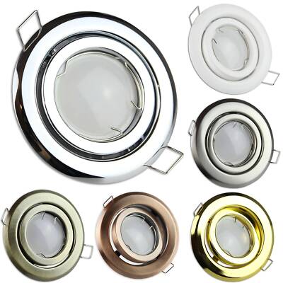 LED Einbau-Strahler schwenkbar rund 1-9W 80-85mm GU10 230V flach Spots Lampe