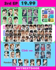 BOYNEXTDOOR 19.99 3rd EP Photo card Nice Dangerous Twenty Weverse UMS JP POB PC