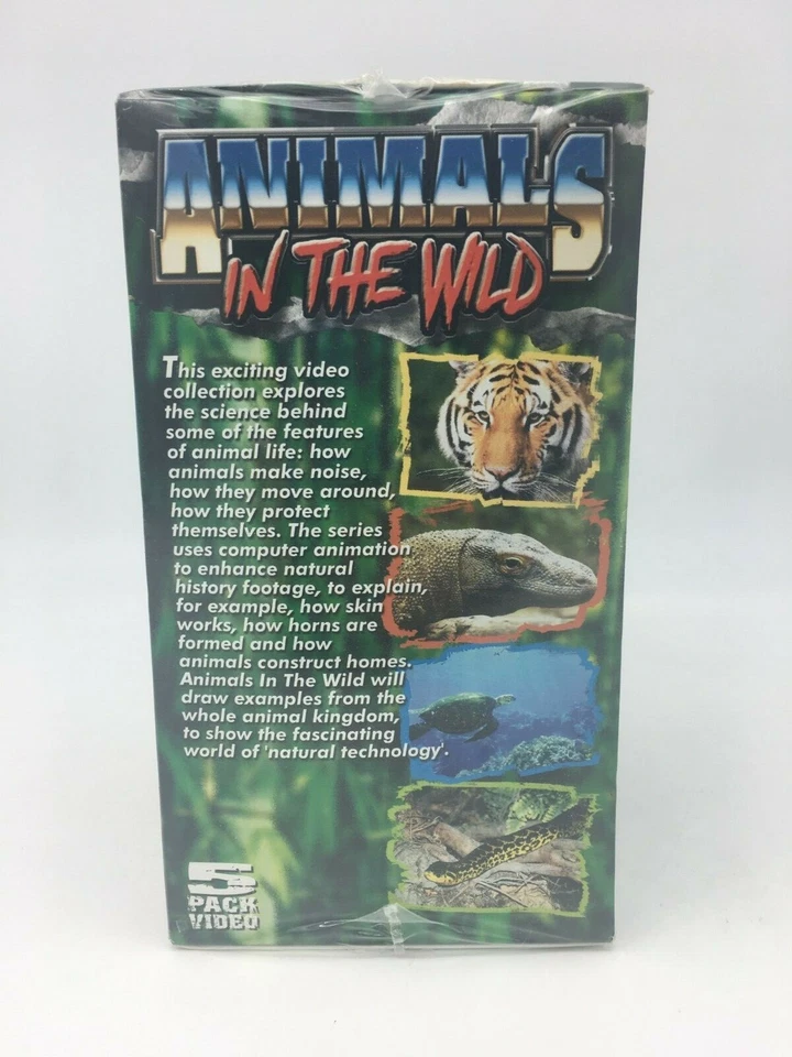 Animals in The Wild - Medacy Entertainment (5 Pack Video, VHS) - Sealed - Image 2 of 4