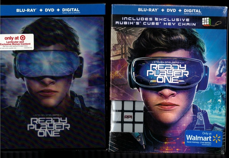 Steven Spielberg's READY PLAYER ONE MEGAPACK: TARGET, WALMART Blu-ray/DVD - NEW!