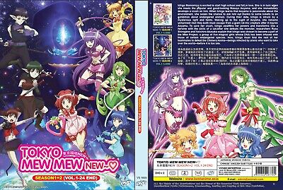 ANIME TOKYO MEW MEW NEW~♡ SEASON 1-2 VOL.1-24 END DVD REG ALL ENG SUB +  FREE DVD