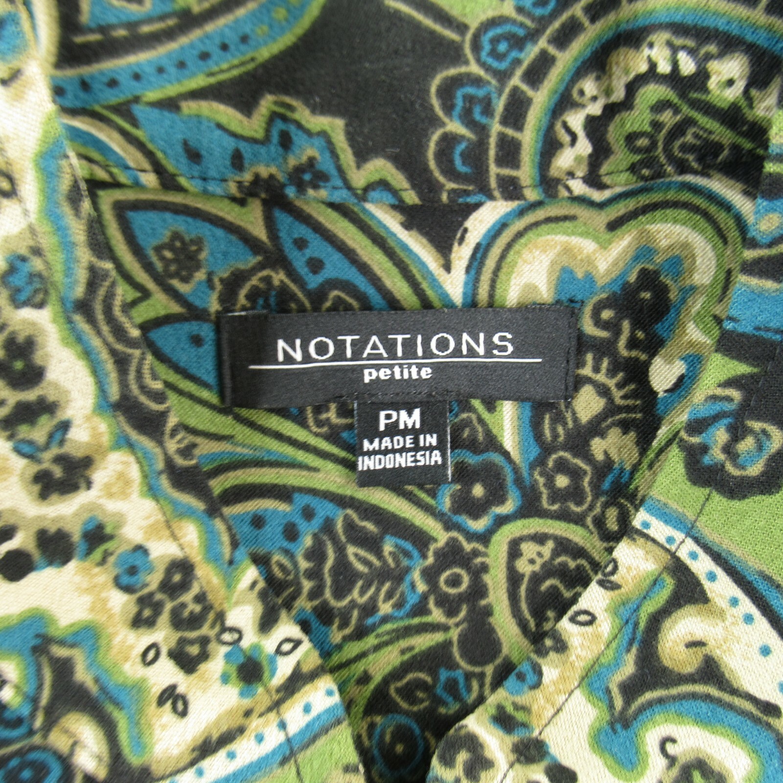 Notations Womens Jacket Shacket Size PM Multicolo… - image 7