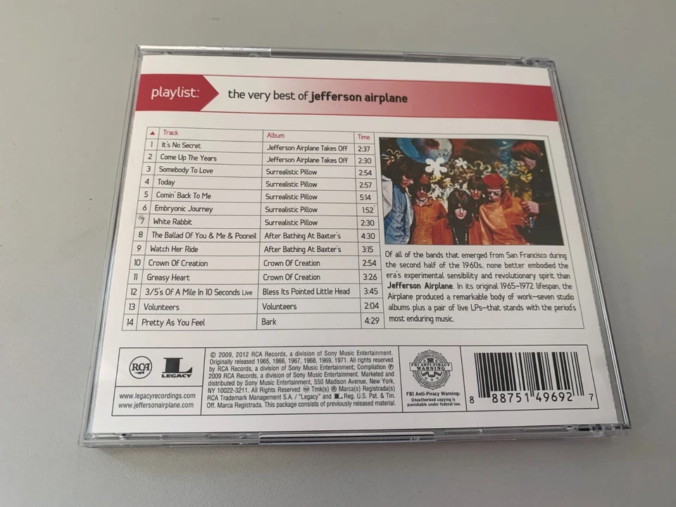 Jefferson Airplane – Playlist: The Very Best Of - CD © 2012 - Bild 3 von 3