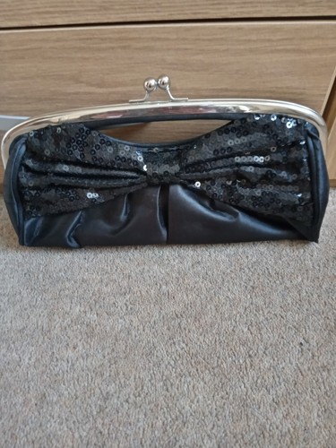 Black Sparkle Clutch Bag - Picture 2 of 5
