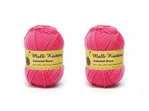 Knitting Yarn 5x100g Acrylic Knitting Wool Yarn Craft Solid Multi Colours - Picture 20 of 71