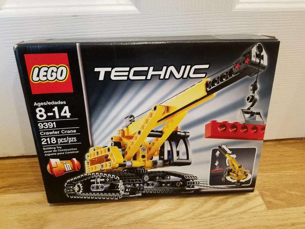 New! LEGO Technic Crawler Crane 9391 2in1 Set Bulldozer Sealed 218 pc RETIRED |