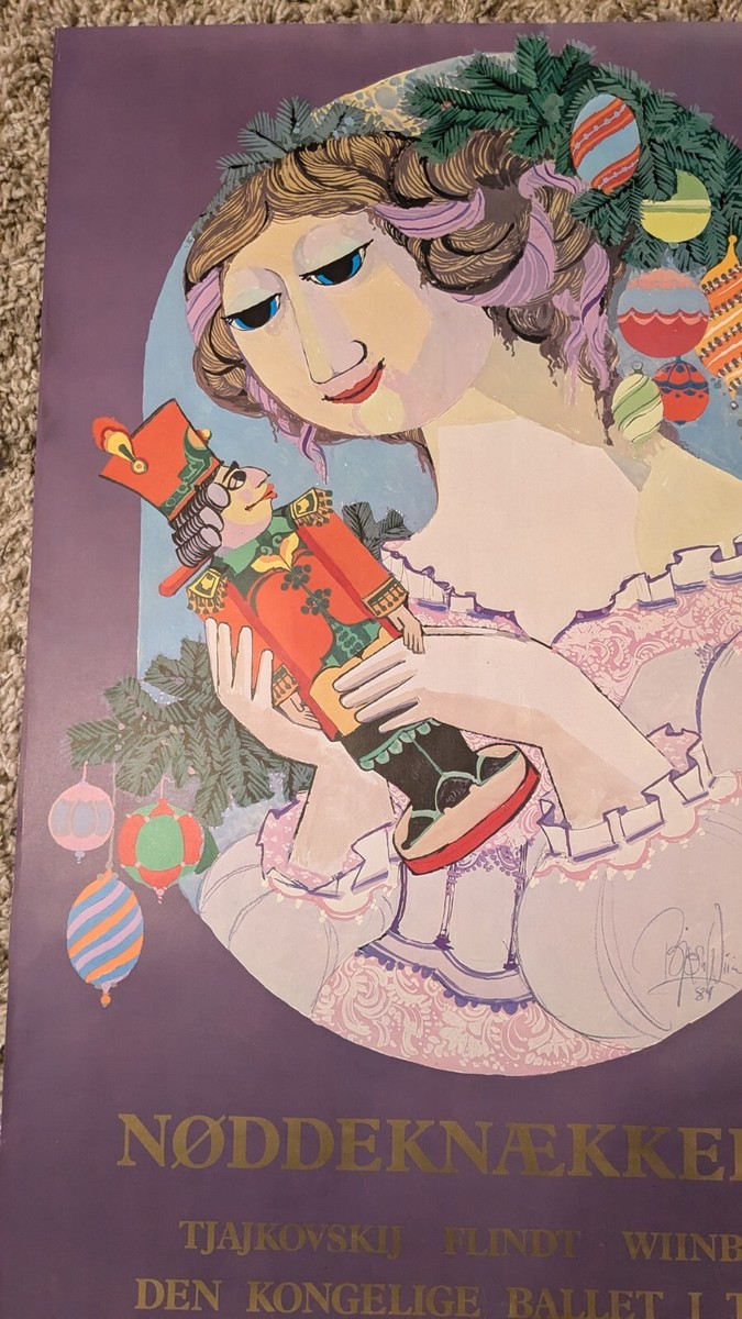 Bjorn Wiinblad Nutcracker Poster 1984 Royal Danish Ballet