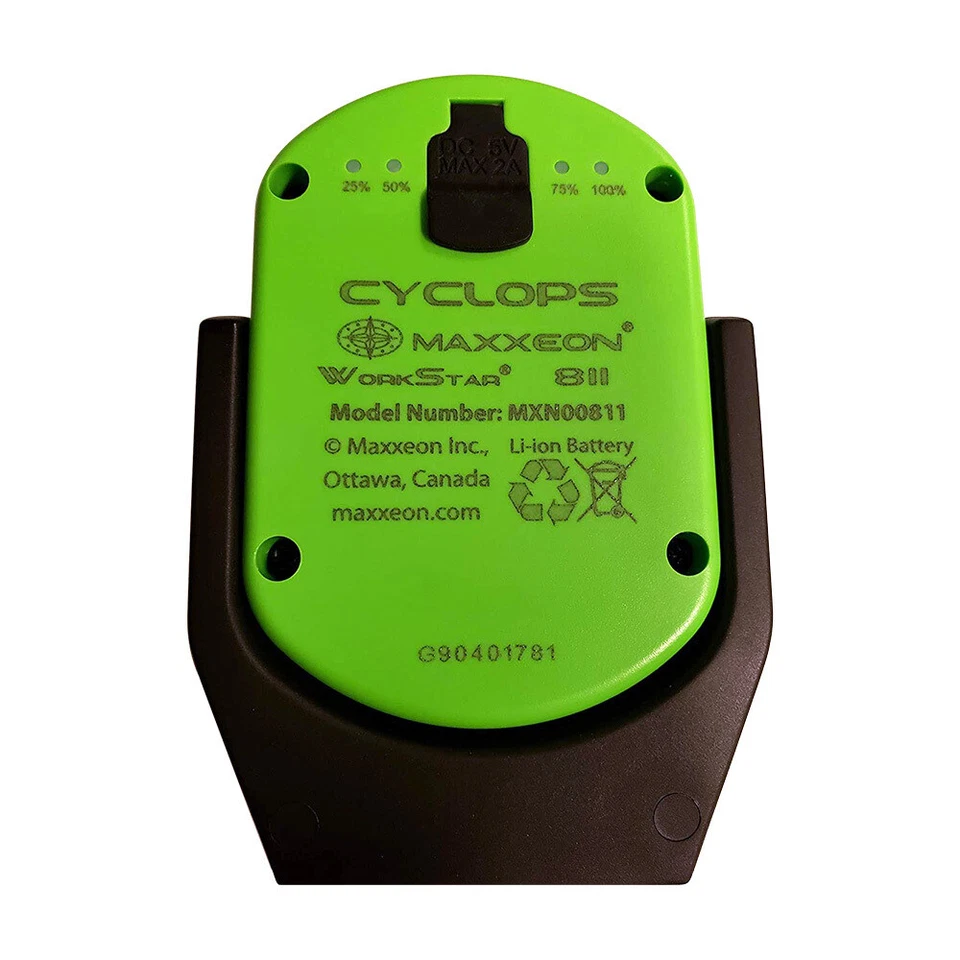 Maxxeon Work Star® MXN00811 Cyclops USB-C Rechargeable LED Work Light (Green) - Image 3 of 4