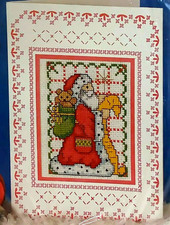 Design Works Cross Stitch Greetings Card Kit Santa Sack Bear Christmas #5805
