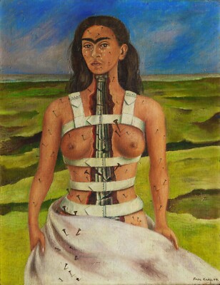 FRIDA KAHLO Surrealism Art Poster or Rolled Canvas Print ''The Broken Column''