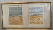 Cristiane Kubrick Signed Double Original Artist Proof + Lithograph+ Gold Frame