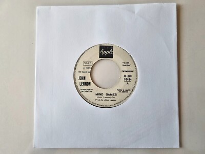 John Lennon - Mind games 7'' Vinyl Italy JUKEBOX PROMO