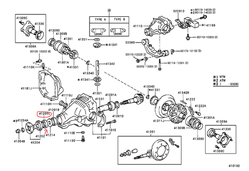 GENUINE OIL SEAL REAR DIFFERENTIAL CARRIER TOYOTA CELICA GT4 ST185 ...