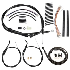 Dyna 16'' Bar Extension Clutch Throttle Cable for Super Glide Low Rider 96-06